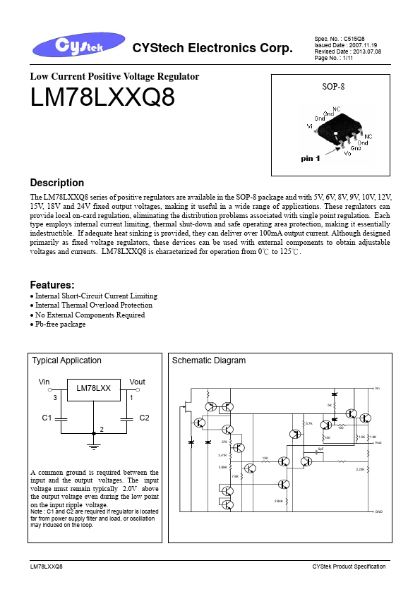 LM78L12Q8 CYStech
