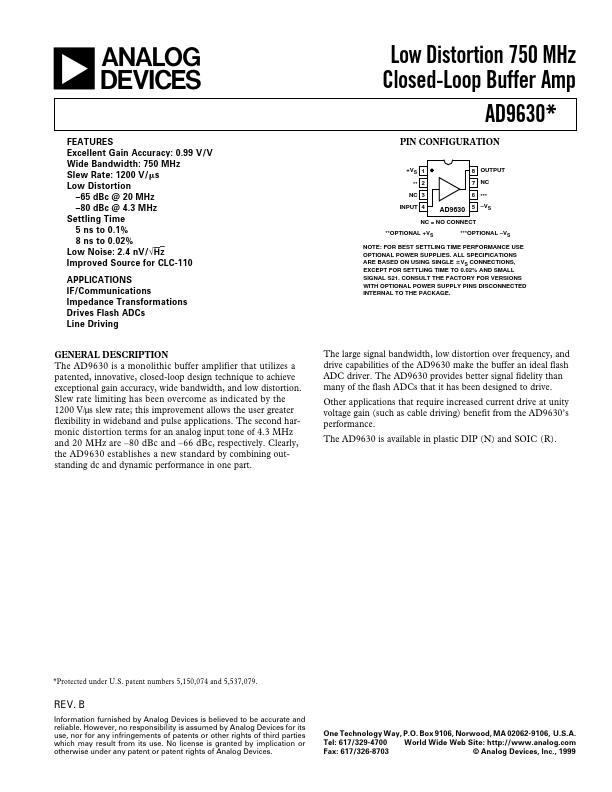 AD9630 Analog Devices
