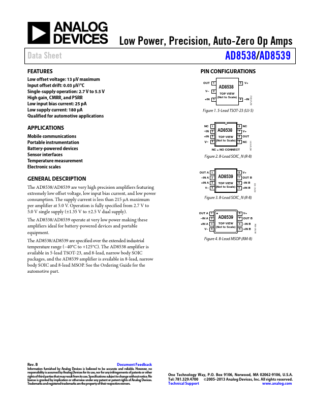 AD8539 Analog Devices