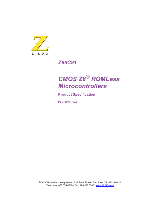 Z86C9116 Zilog