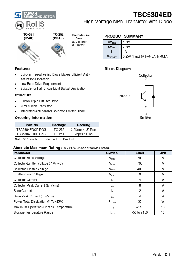 TSC5304ED Taiwan Semiconductor