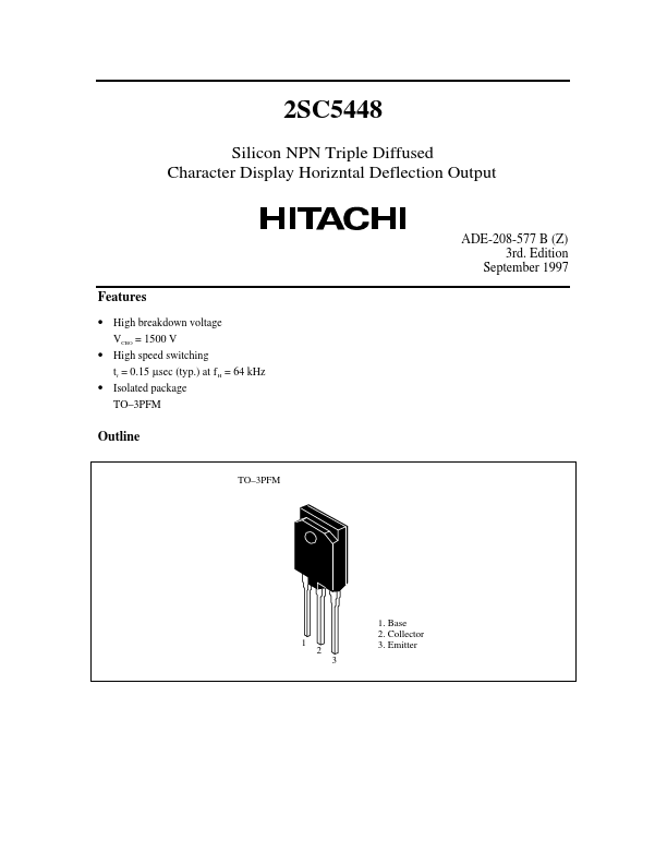 2SC5448 Hitachi Semiconductor