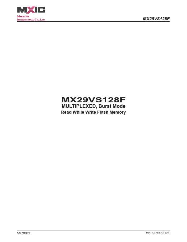 MX29VS128F MCNIX
