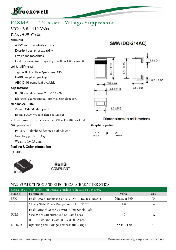 P4SMA440A Bruckewell