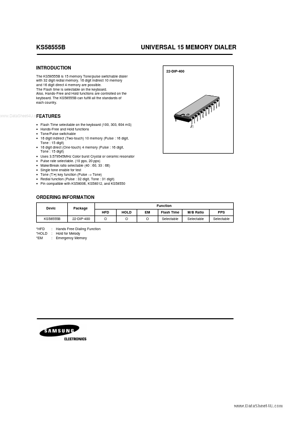 KS58555B Samsung semiconductor