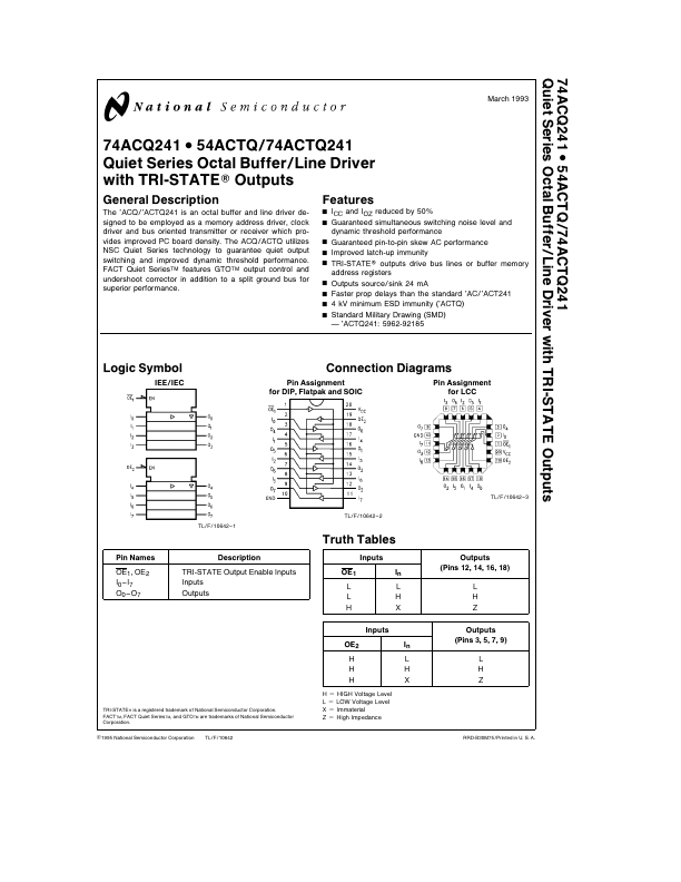 74ACTQ241 National Semiconductor