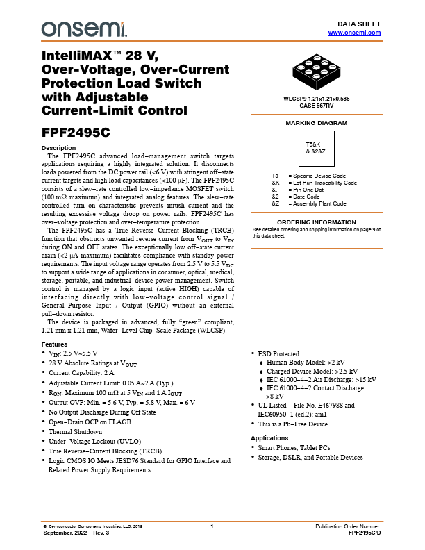 FPF2495C ON Semiconductor