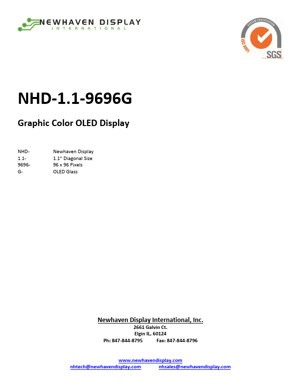NHD-1.1-9696G