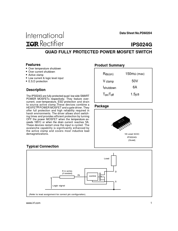 IPS024G International Rectifier