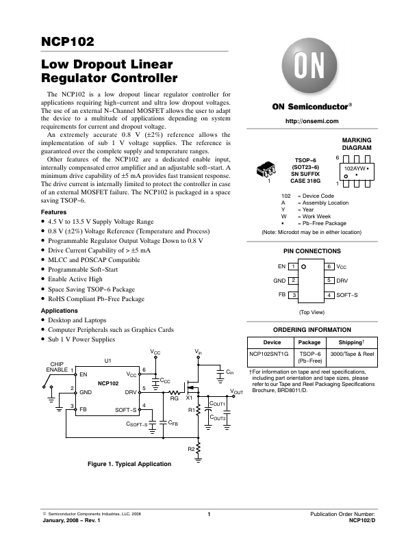 NCP102 ON Semiconductor