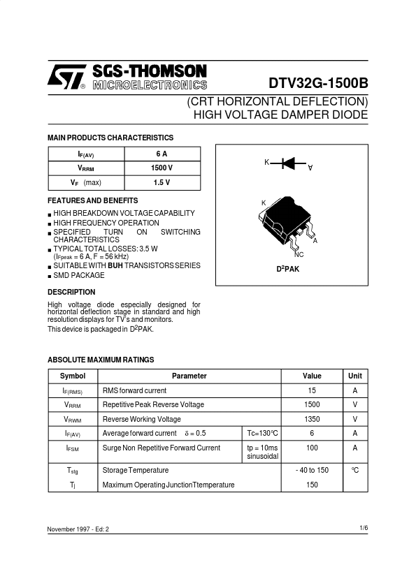 DTV32G-1500B STMicroelectronics