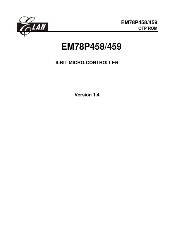 EM78P458 ELAN Microelectronics Corp