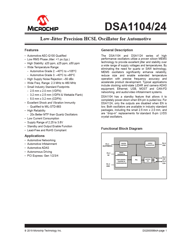 DSA1124 Microchip