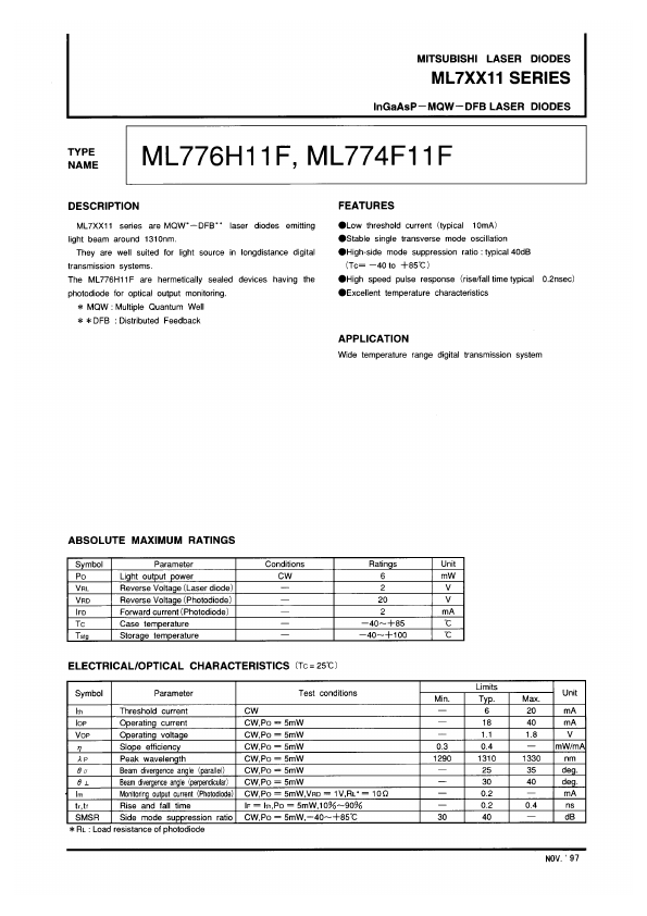 ML7XX11 Mitsubishi