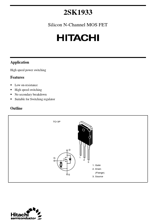 K1933 Hitachi Semiconductor