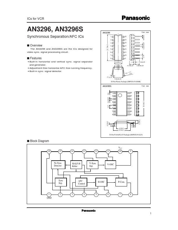 AN3296S Panasonic Semiconductor