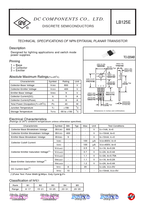 LB125E Dc Components