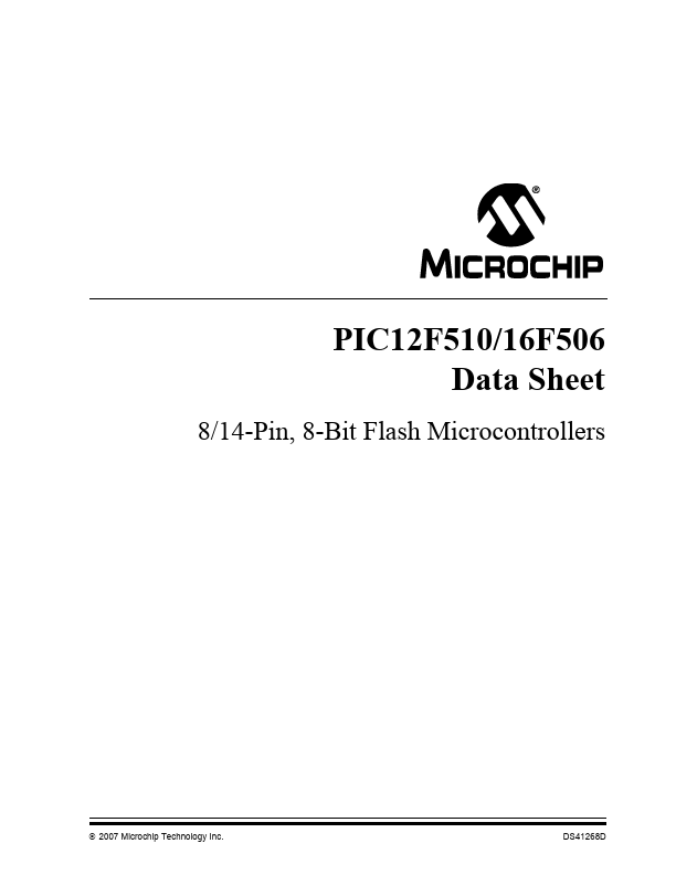 PIC12F510 Microchip Technology
