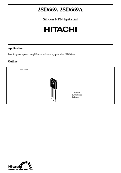 2SD669 Hitachi Semiconductor