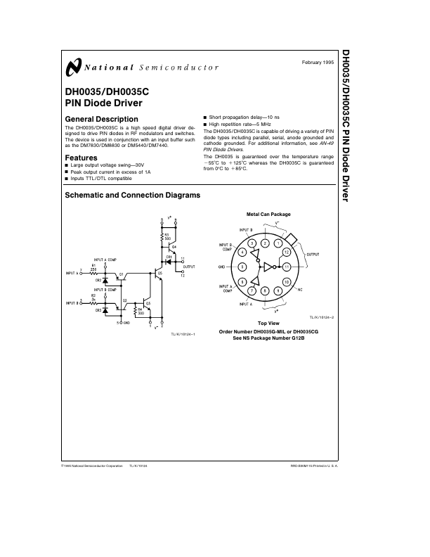DH0035 National Semiconductor