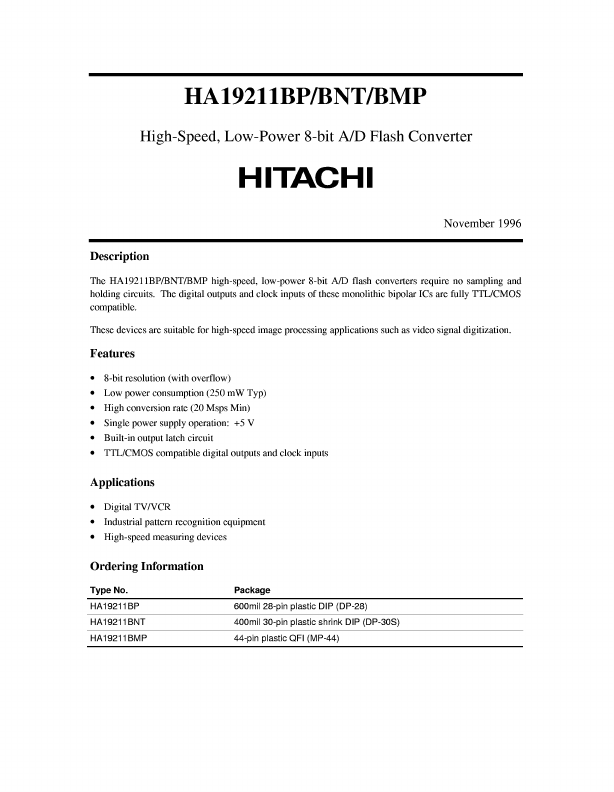 HA19211BMP Hitachi Semiconductor