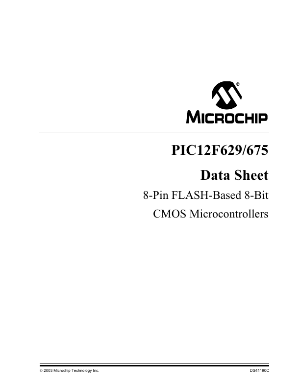 12F629 Microchip Technology