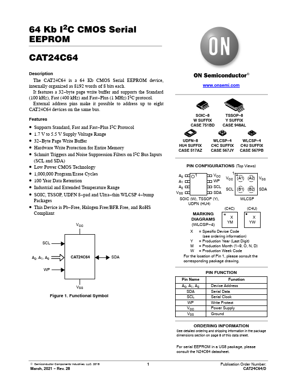 CAT24C64 ON Semiconductor