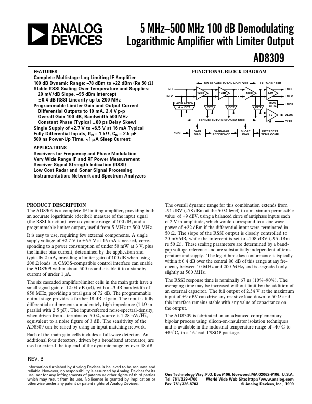 AD8309 Analog Devices