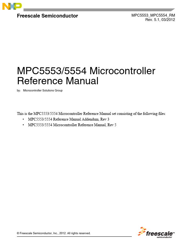 MPC5554 NXP