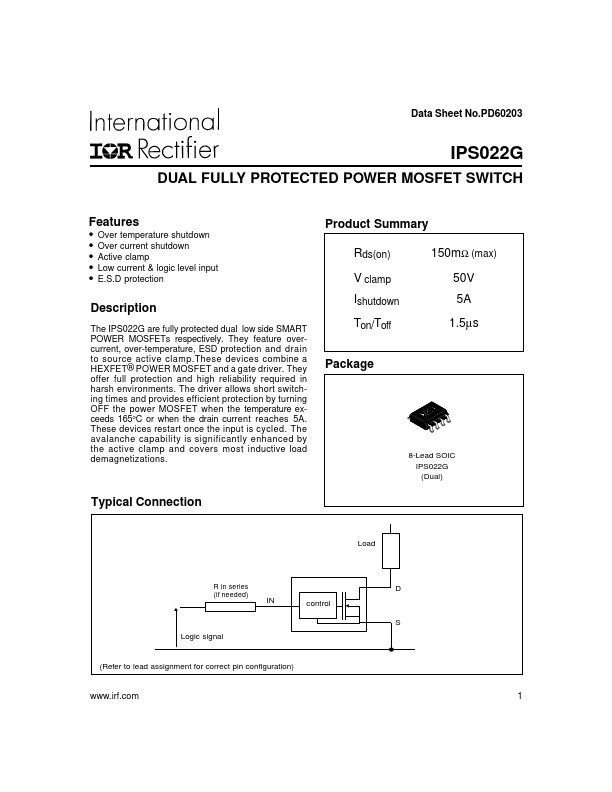 IPS022G International Rectifier