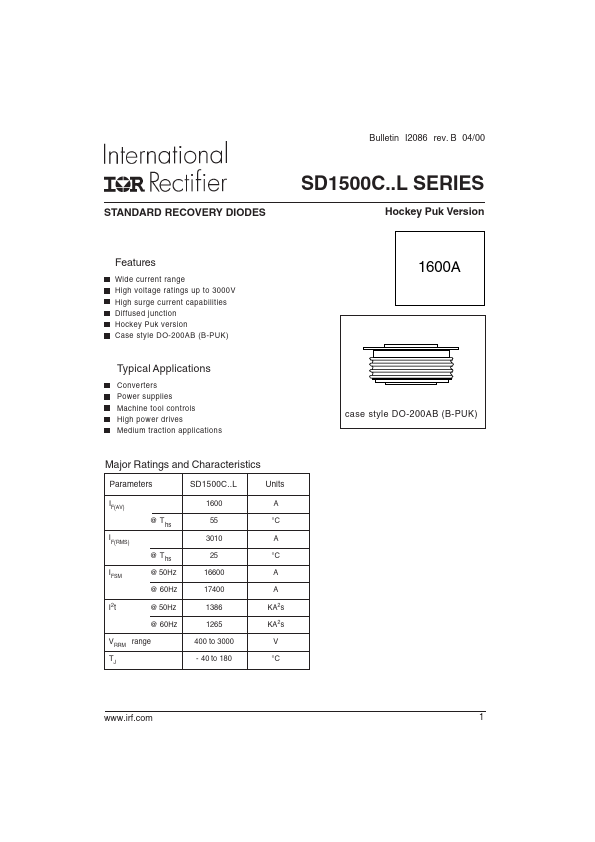 SD1500C04L International Rectifier