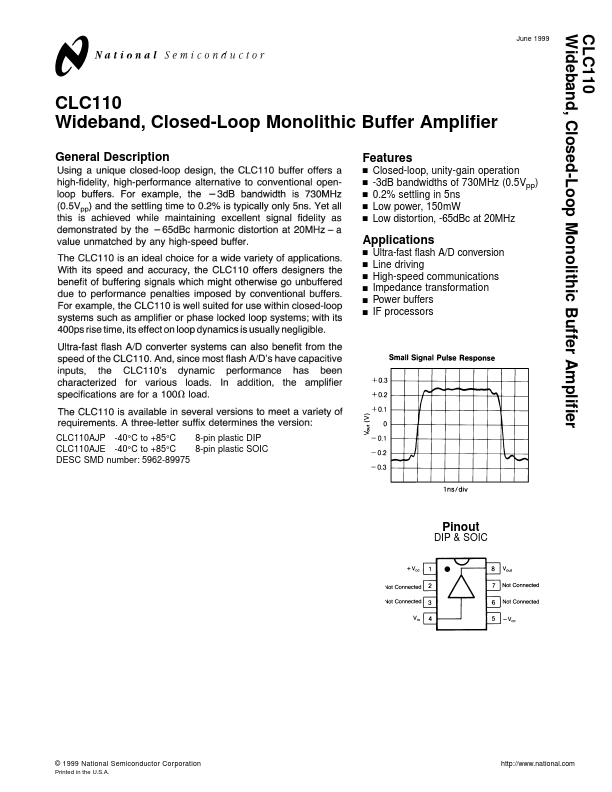 CLC110 National Semiconductor