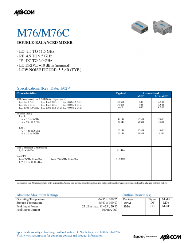 M76C Tyco Electronics
