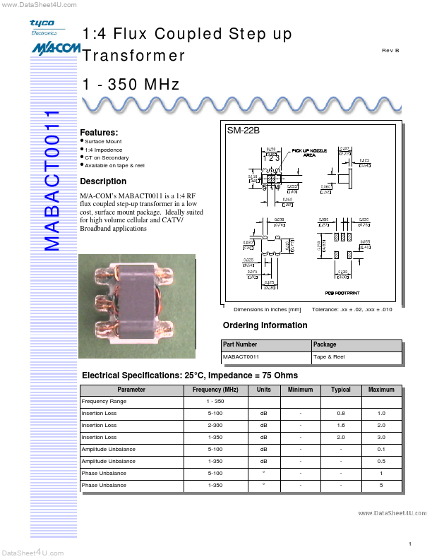 MABACT0011 Tyco Electronics