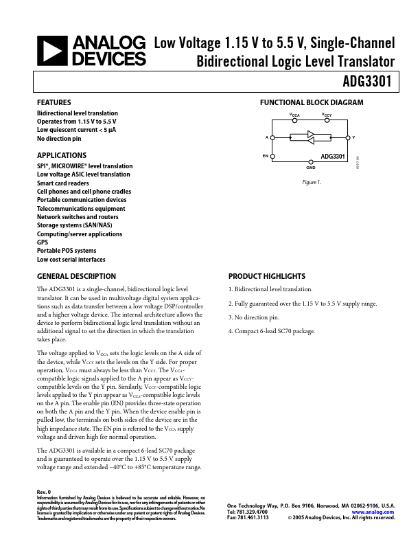 ADG3301 Analog Devices