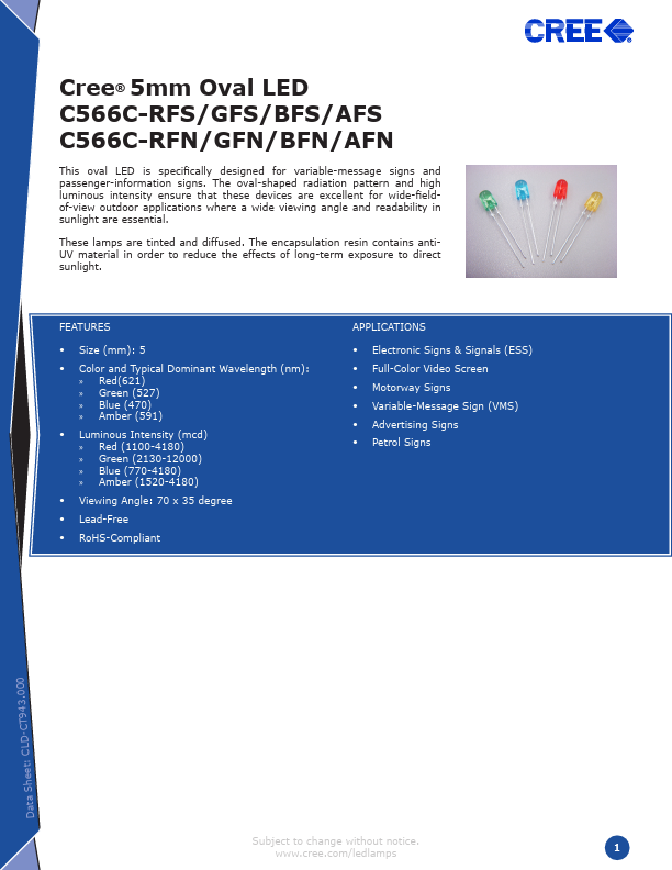 C566C-BFN CREE