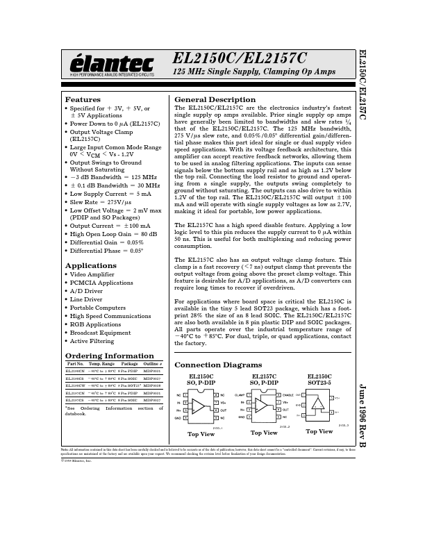 EL2150C Elantec