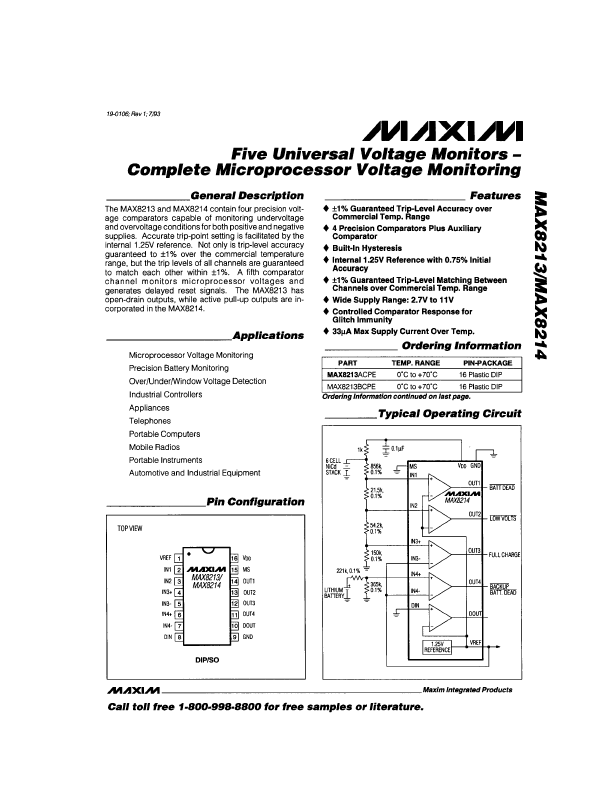 MAX8214 Maxim Integrated