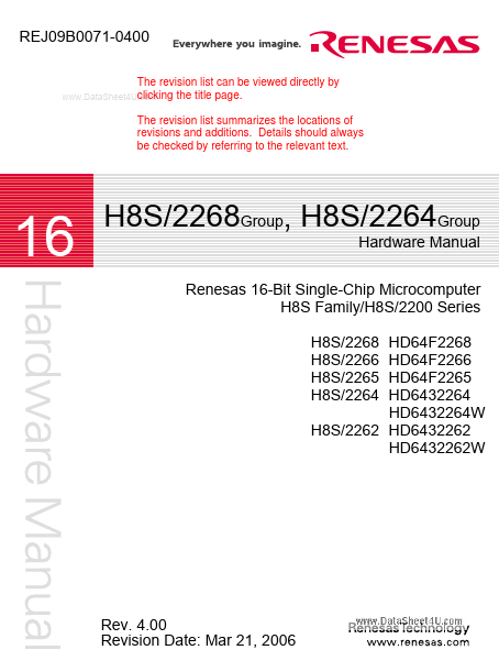 HD6432262 Renesas Technology
