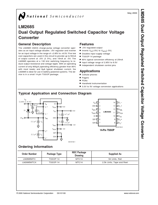 LM2685 National Semiconductor