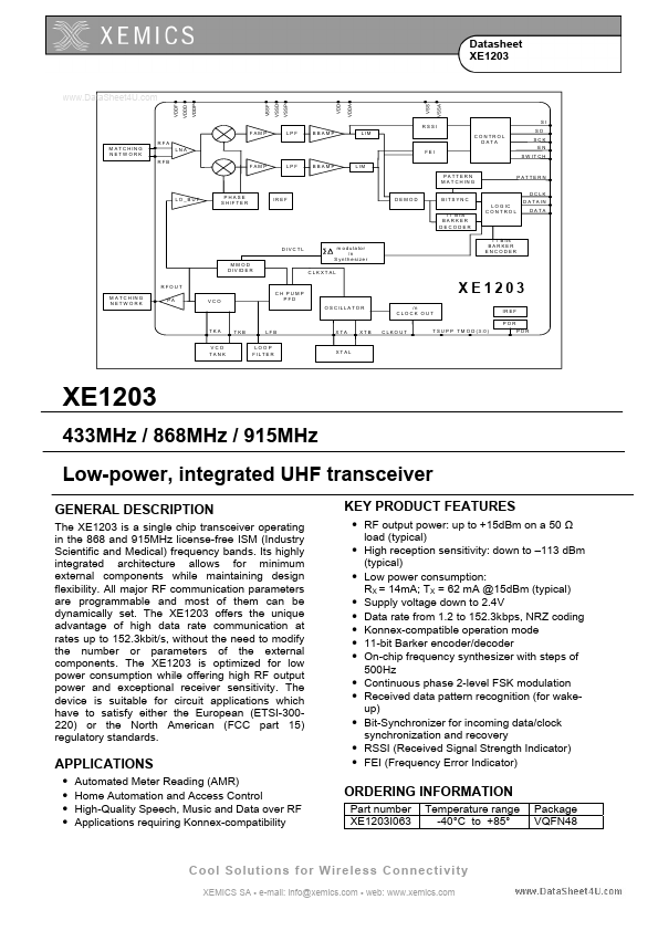 XE1203 Xemics