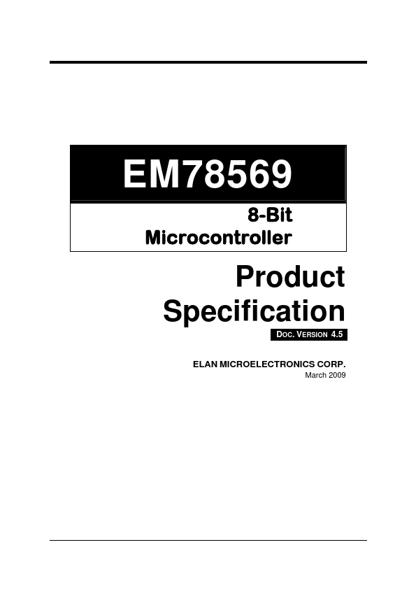 EM78569 ELAN Microelectronics