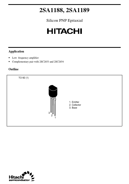 2SA1189 Hitachi Semiconductor