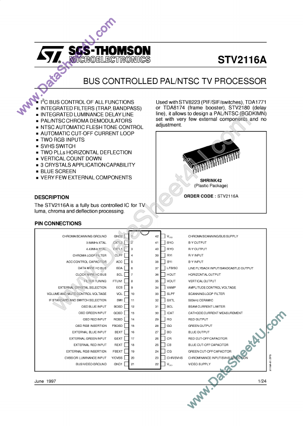 STV2116A ST Microelectronics