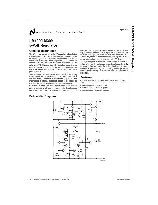 LM309 National Semiconductor