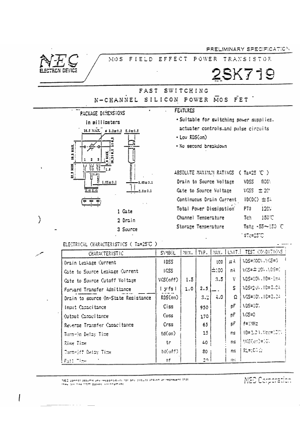 2SK719 NEC Electronics