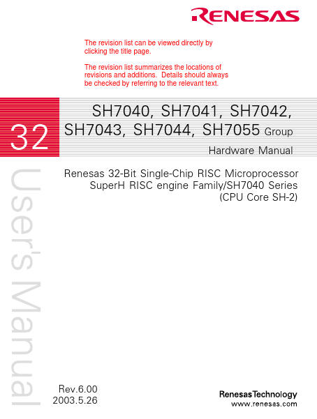 SH7055 Renesas Technology