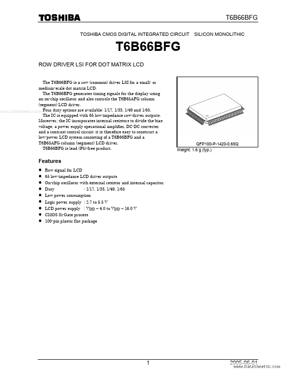 T6B66BFG Toshiba Semiconductor