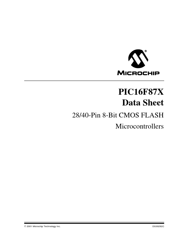 PIC16LF874 Microchip Technology