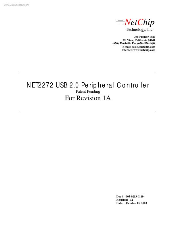 NET2272 NetChip